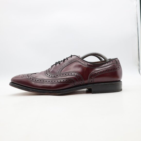 Allen Edmonds McAllister Men\'s 11 B Wingtip Burgundy Oxford Brogue Dress Shoes main image 11